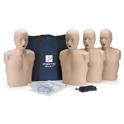 Prestan Erwachsenen HLW-Torso mit Leuchtanzeige, 4er Pack