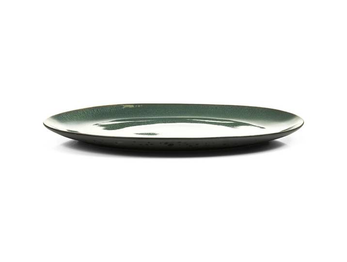 Servierplatte BITZ Grün Steinzeug B 34 cm