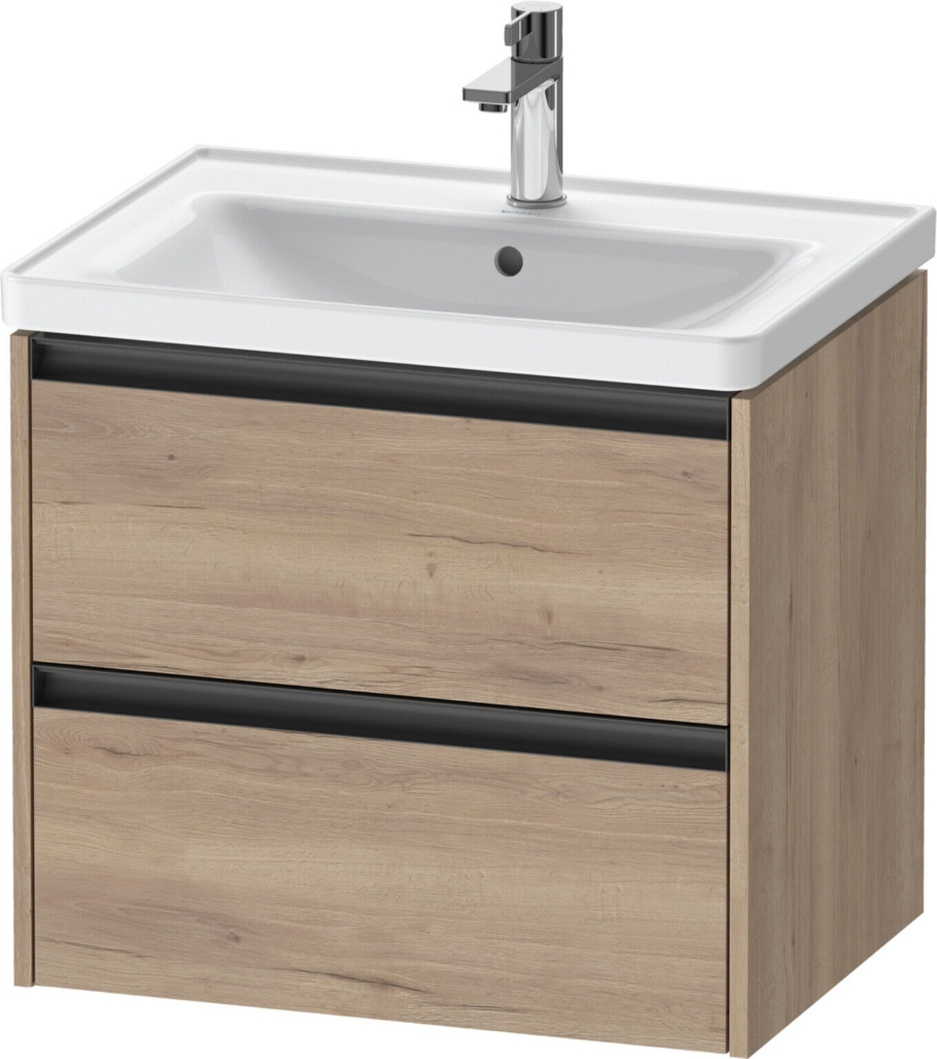 Duravit Waschtischunterschrank Ketho.2 63,4x45,5cm, Ei marm., 2 Schub., wandhängend (K25282055550000)