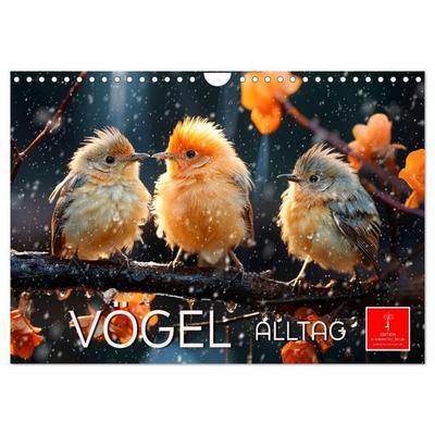 Vögel Alltag (Wandkalender 2027 DIN A4 quer), CALVENDO Monatskalender