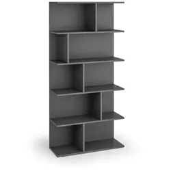 Bücherregal CASCADE, 1766 x 800 x 300 mm, Graphit