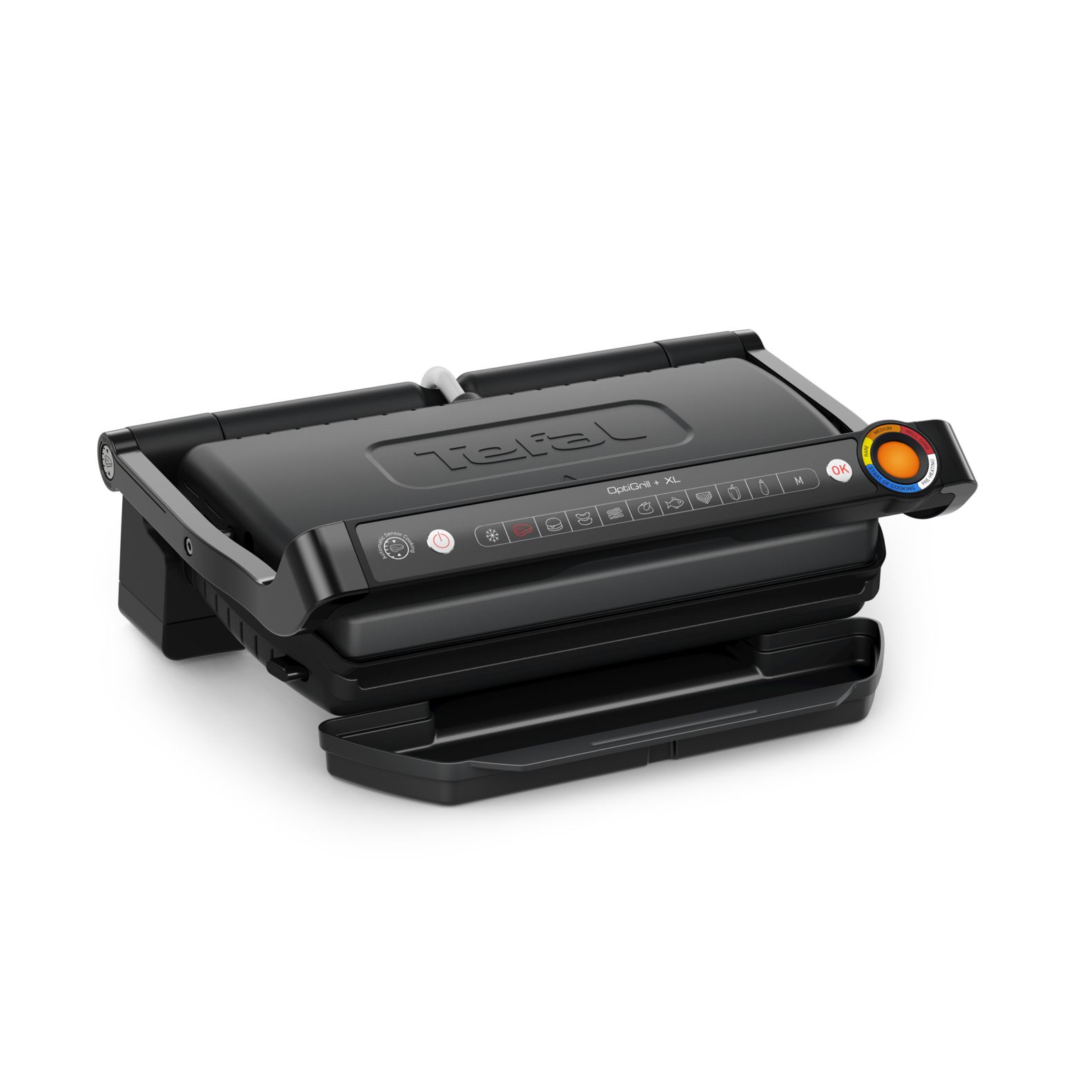 Tefal GC7278 Optigrill+ XL 1 Zone(n) 2000 W mit 400 x 200 mm Fläche (Schwarz) GC727810