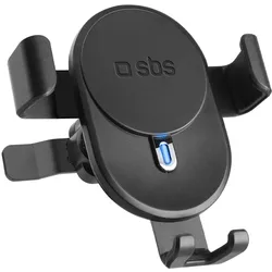 SBS Holder with wireless charging 15w function and screw clip (schwarz), Smartphone Halterung, Schwarz