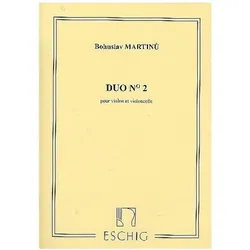 Duo no. 2 pour violon, et violon- 9586 2 partitions, Fachbücher von Bohuslav Martinů, Bohuslav Martinu