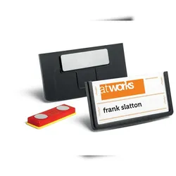 Durable Namensschild 30x60cm sw 25St FRAME mit Magnet