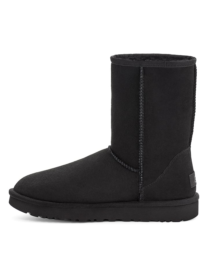 UGG Leder-Boots in Schwarz - 40