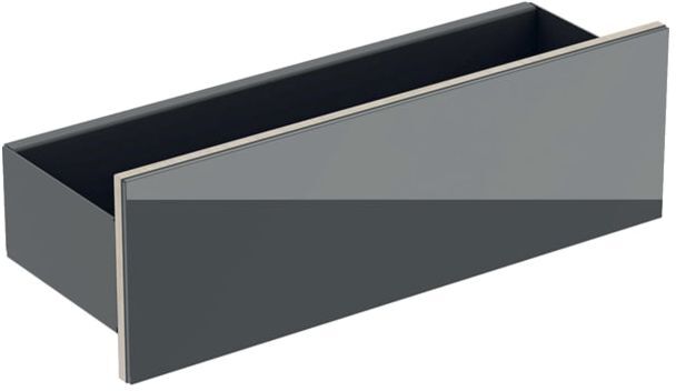 Geberit Acanto Wand-Board 500617JK2 45x14,8x16cm, Glas Lava - Lava matt