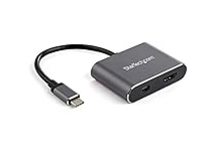 StarTech Adaptateur USB-C vers HDMI 2.0/mDP 1.2, 4K 60Hz, HDR (CDP2HDMDP)
