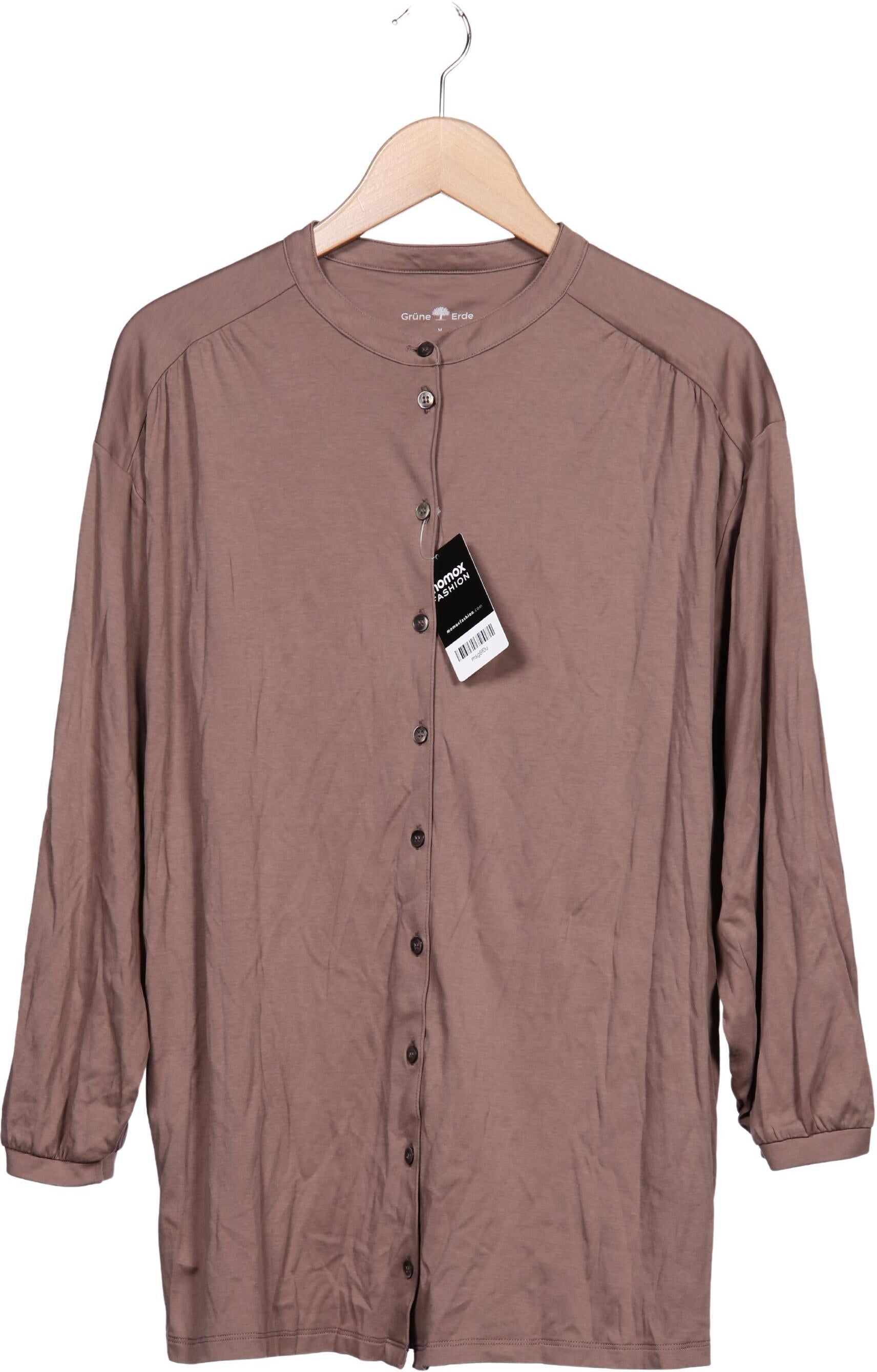 Grüne Erde Damen Strickjacke, Braun, Gr. M, Baumwolle - Second Hand
