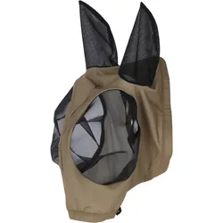 Covalliero Fliegenschutzmaske FinoStretch Zipper walnut FS 2026 Fliegenmaske , Größe: Pony