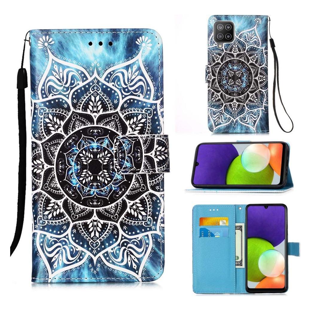 Cover-Discount Galaxy A22 4G - Leder Hülle Mandala (Samsung Galaxy A22) (101236643F)
