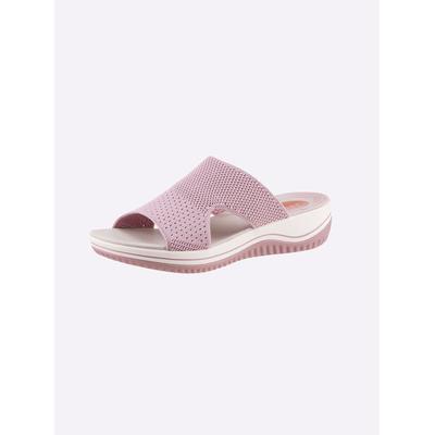 Pantolette JANA, Damen, Gr. 41, Textil, rosa (rose), Schuhe Pantolette