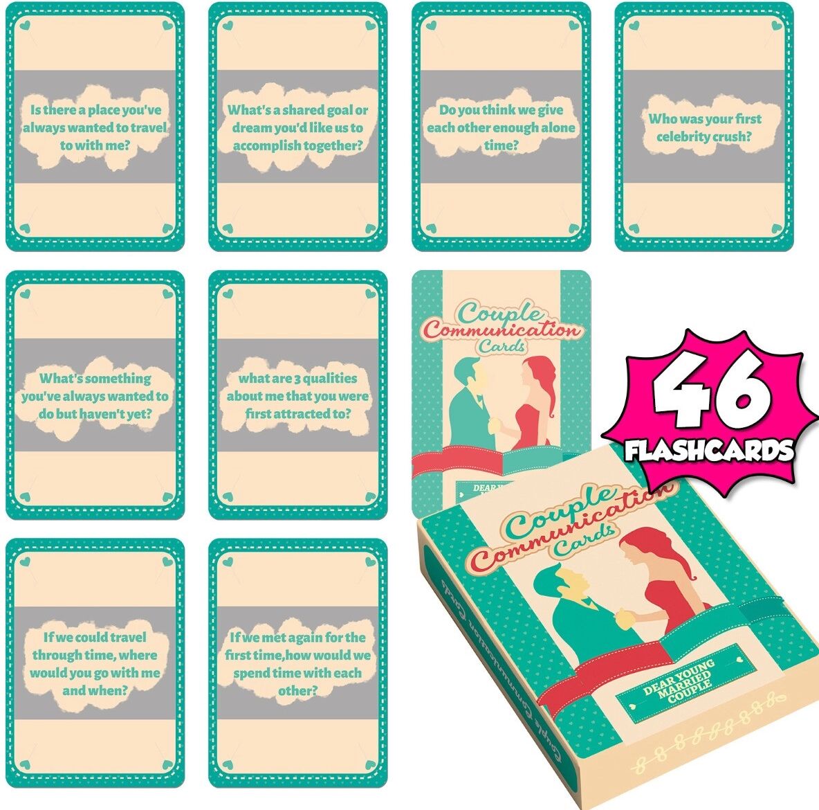INF 46 englische Rubbellose Date-Karten — Kreatives romantisches Date-Night-Spiel für Partys und Jahrestage
