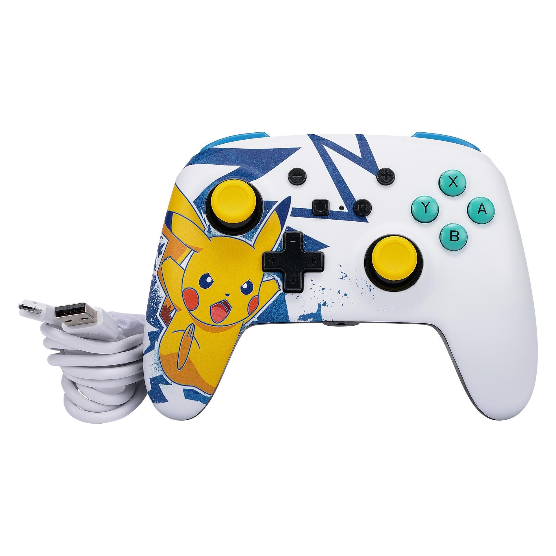 PowerA Verbesserter kabelgebundener Controller für Nintendo Switch - Pikachu High Voltage (Switch) (NSGP0041-01)