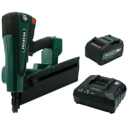 PREBENA PKT-8-RKP100-SET4 Hybridnagler für Rundkopf-Streifennägel Type RKP von 65-100 mm -inkl.Akku und Ladestation