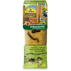 JR FARM Peanut Bar Erdnussbutter 350g Wildvogelfutter zum Nachfüllen Regenwürmer