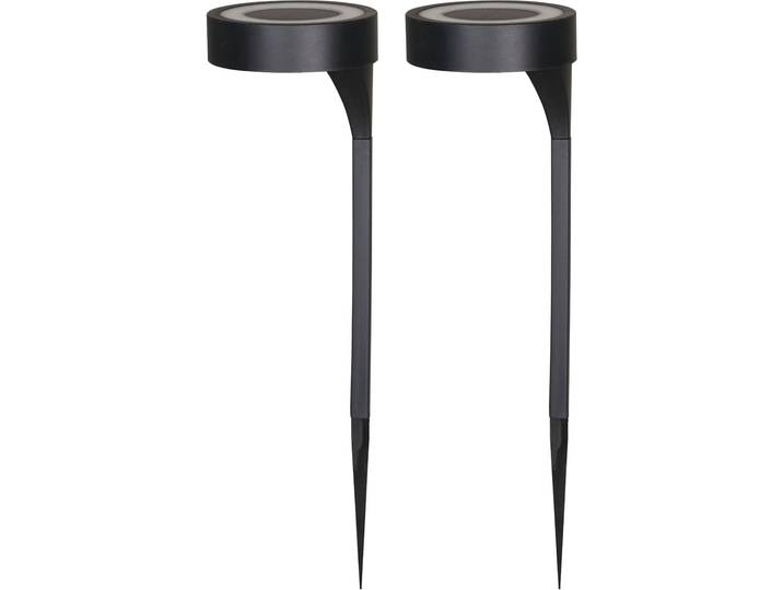 Gartenleuchte LUXFORM Solar-Gartenleuchten - Orange - 2 St - LED , schwarz, 2 Stk., Leuchten, Gartenleuchte, Ganzjährig Solar