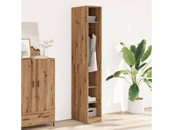 Garde-robe chêne artisanal 30x50x200 cm bois d'ingénierie armoire de rangement organisateur de garde-robe armoire 3307692