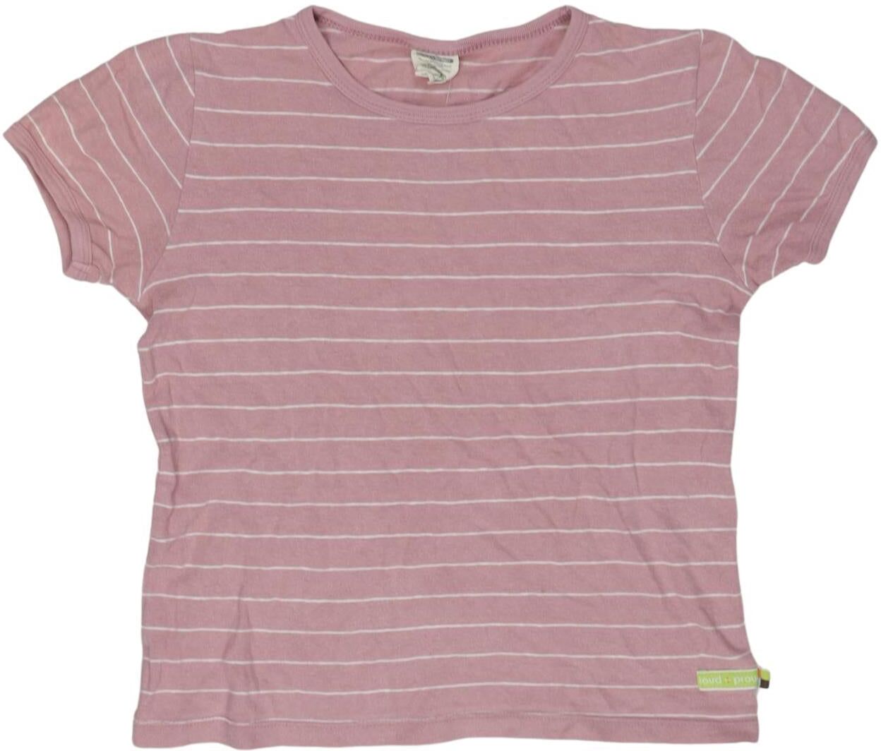 loud + proud Mädchen T-Shirt, Pink, Gr. EU 146, Baumwolle / Leinen - Second Hand