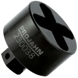 Steckschlüssel 3/8" mit Kreuz und Sechskantschlüsselhilfe SW 22 für Gerüstbau