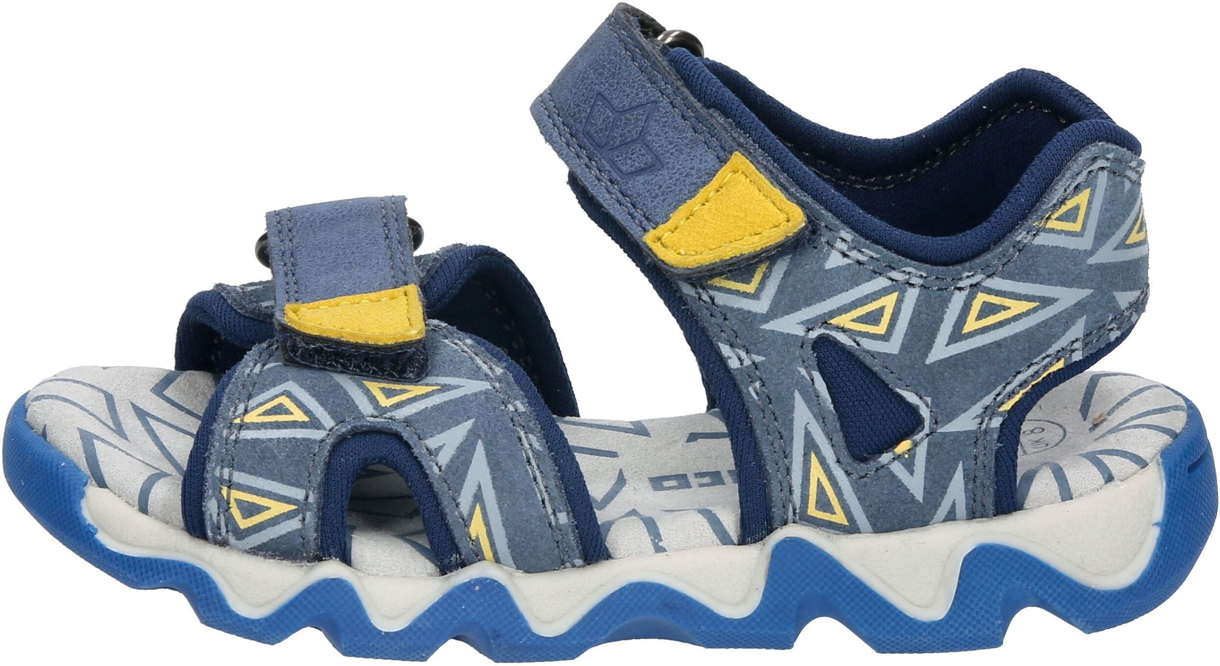 Sandale LICO "Sandale Elrik V", Mädchen, Gr. 33, blau, Leder, Schuhe Sandale blau 33