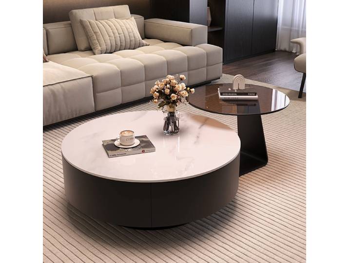 Ornements de sol Table basse esthétique Simple nordique organisateur Table basse Design Unique Tavolino Da Salotto meubles de maison