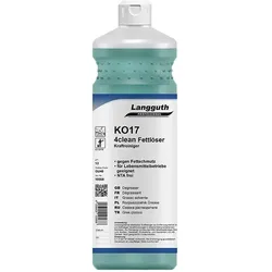Langguth KO17 4clean 1 L Fettlöser starker Fettlöser für Ihre Küche