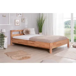 TiCAA Einzelbett und Doppelbett "Merci" Buche mit geölter Oberfläche