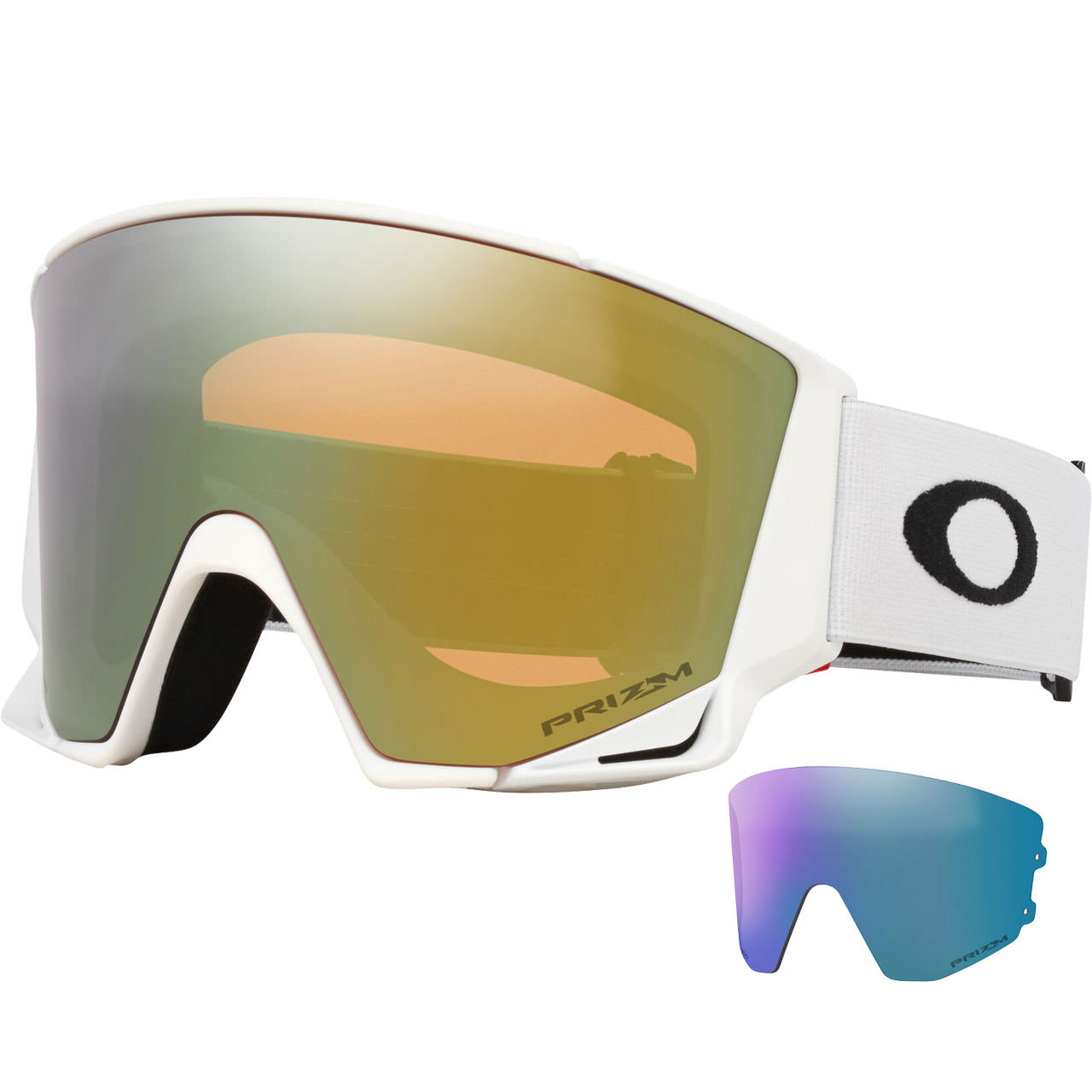 Oakley Flow Scape L matte white / Prizm Sage Gold Iridium & Prizm Iced Iridium