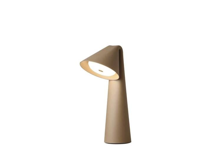 Lampe à poser LED rechargeable Ami, gris-beige - FRANDSEN - Salle à manger - Moderne - Plastique - À ampoule unique