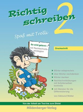 Edmund Wetter - Richtig schreiben - Spaß mit Trolli, 2. Schuljahr, Druckschrift: Rechtschreibübungen mit Schülerselbstkontrolle - Preis vom 05.10.2026 03:47:11 h