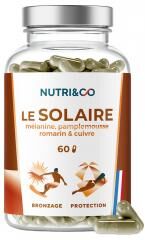 Nutri&Co Le Solaire Formule 2en1 Bronzage + Protection Peau 60 Gélules - Pot 60 gélules