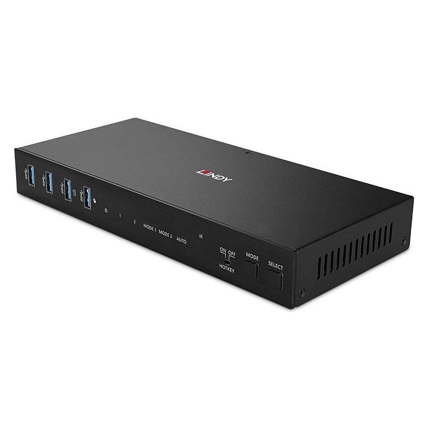 Lindy 2 Port Dual Head HDMI 4K60,USB3.0 KVM Switch (39314)