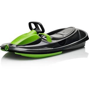 Gizmo-Riders Schlitten Stratos, Lenkschlitten, mystic black, 99 cm, aus Kunststoff, mit Zugseil, Lenkrad & Bremse, bis 120 kg