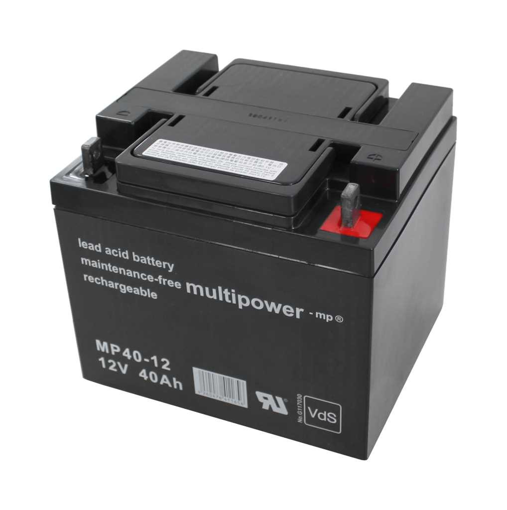 Multipower MP40-12 loodaccu, 12V, 40Ah, AGM type