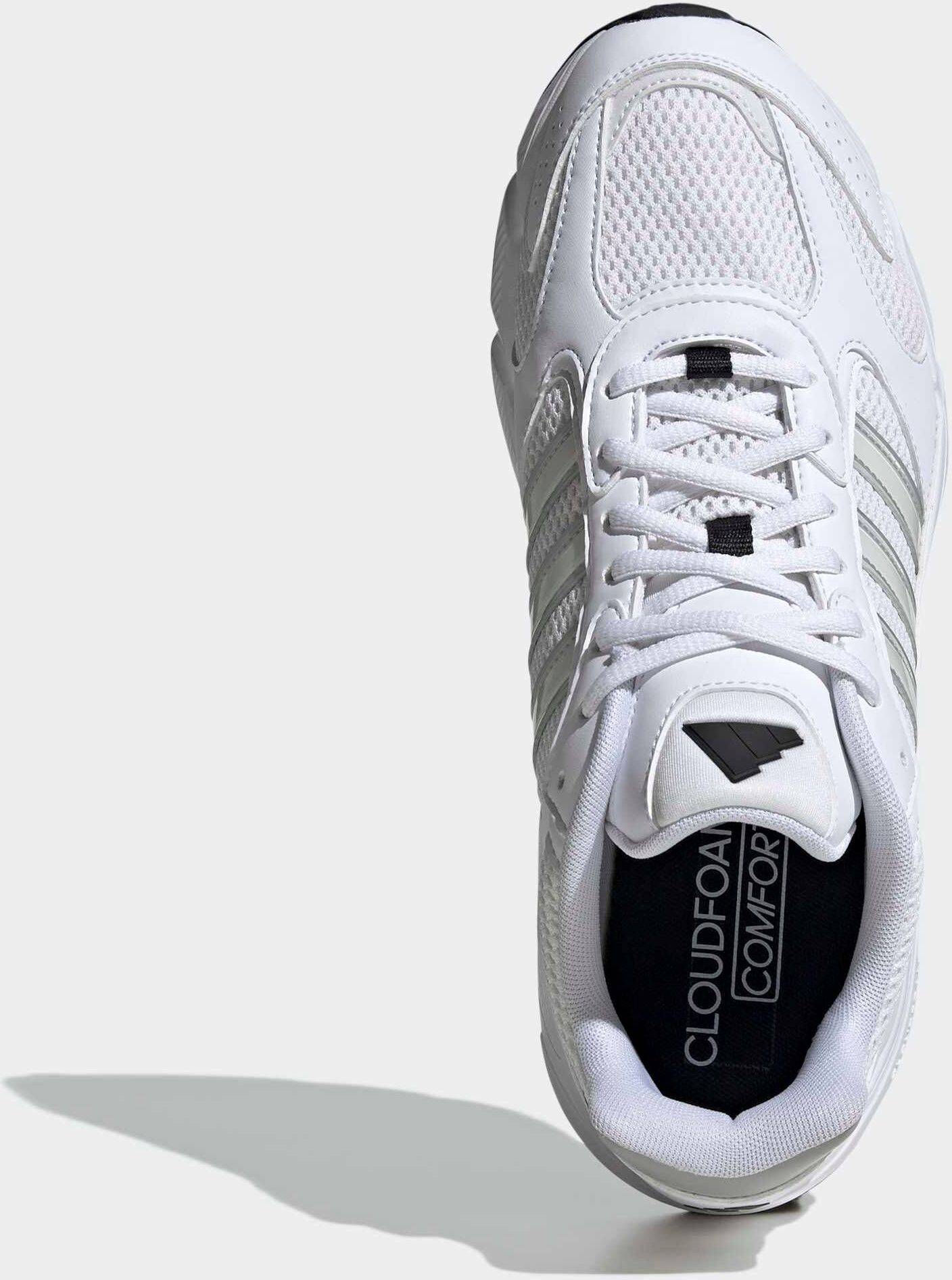 Sneaker ADIDAS SPORTSWEAR "CRAZYCHAOS 2000", Herren, Gr. 42,5, weiss (cloud weiß, grau two, core schwarz), Synthetik, Textil, Schuhe Sneaker, inspiriert vom Design des adistar control cloud weiß, grau two, core schwarz 42,5