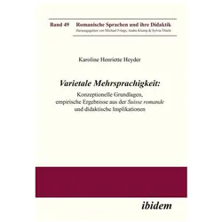 Varietale Mehrsprachigkeit, Fachbücher von Karoline H. Heyder