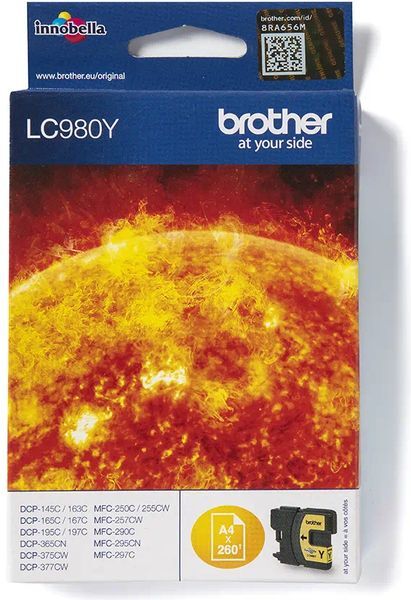 Brother LC-980Y - Jaune - Cartouche d'encre Jaune