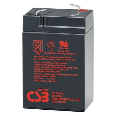 CSB Battery Servers Battery 6V 4.5Ah F1 Pb | GP645 (GP645)