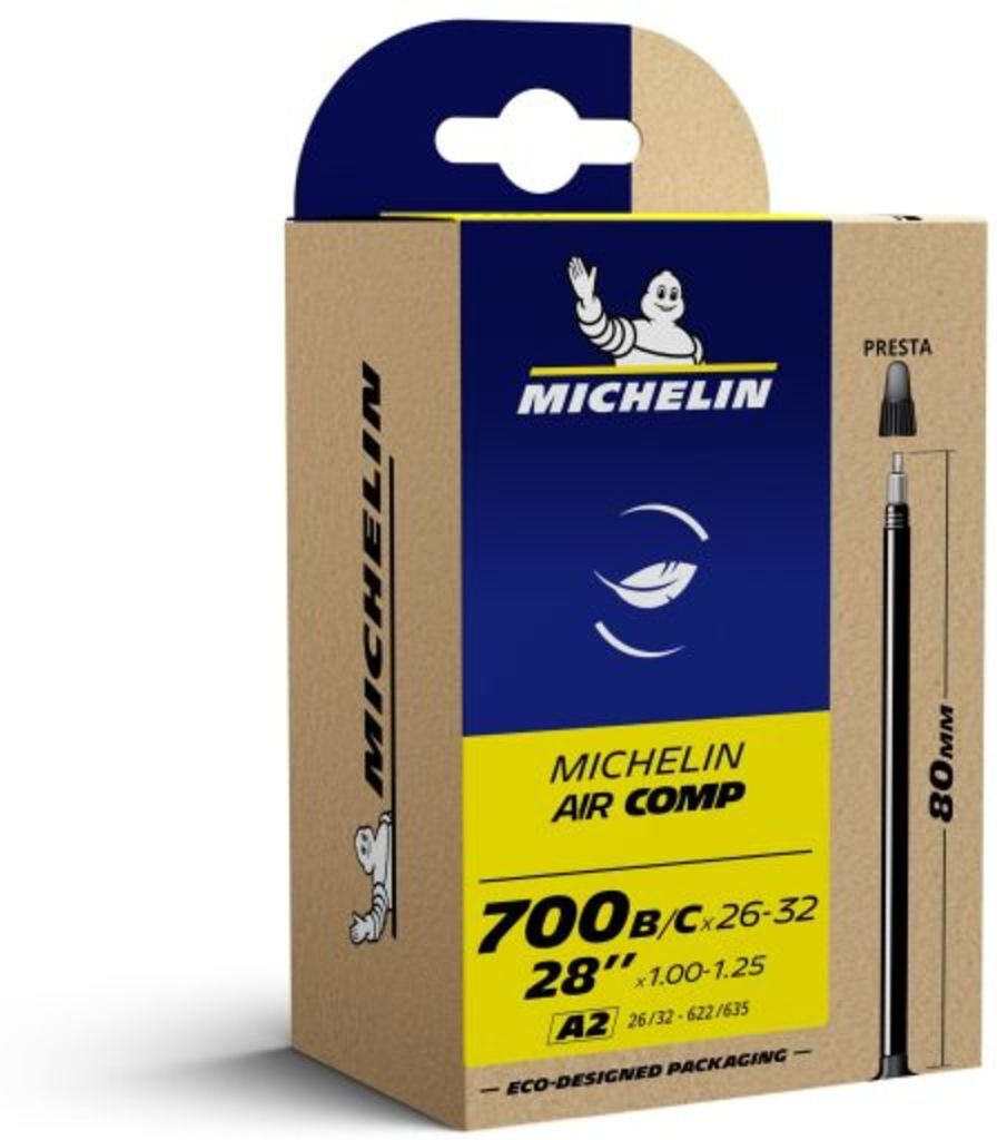Tubos interiores de bicicleta MICHELIN DET700BC A2 AIRCOMP PR80