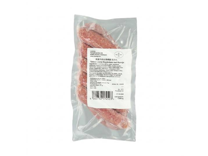 Laweiju Komijn Gegrilde Worst (Rund) 500g