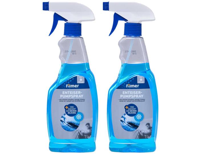 2er-Set Enteiser-Spray für Scheiben, Spiegel und Scheinwerfer, 500ml