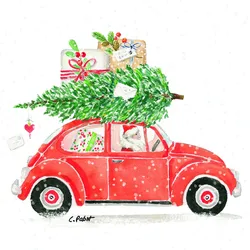 Servietten CHRISTMAS DELIVERY (LB 33x33 cm) - LB 33x33 cm