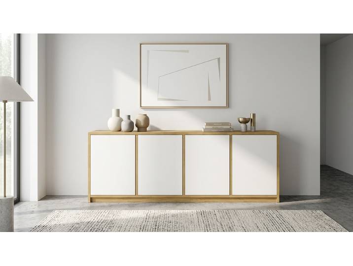 Schlichtes Sideboard - Kommode nach Maß Eiche Natur geölt