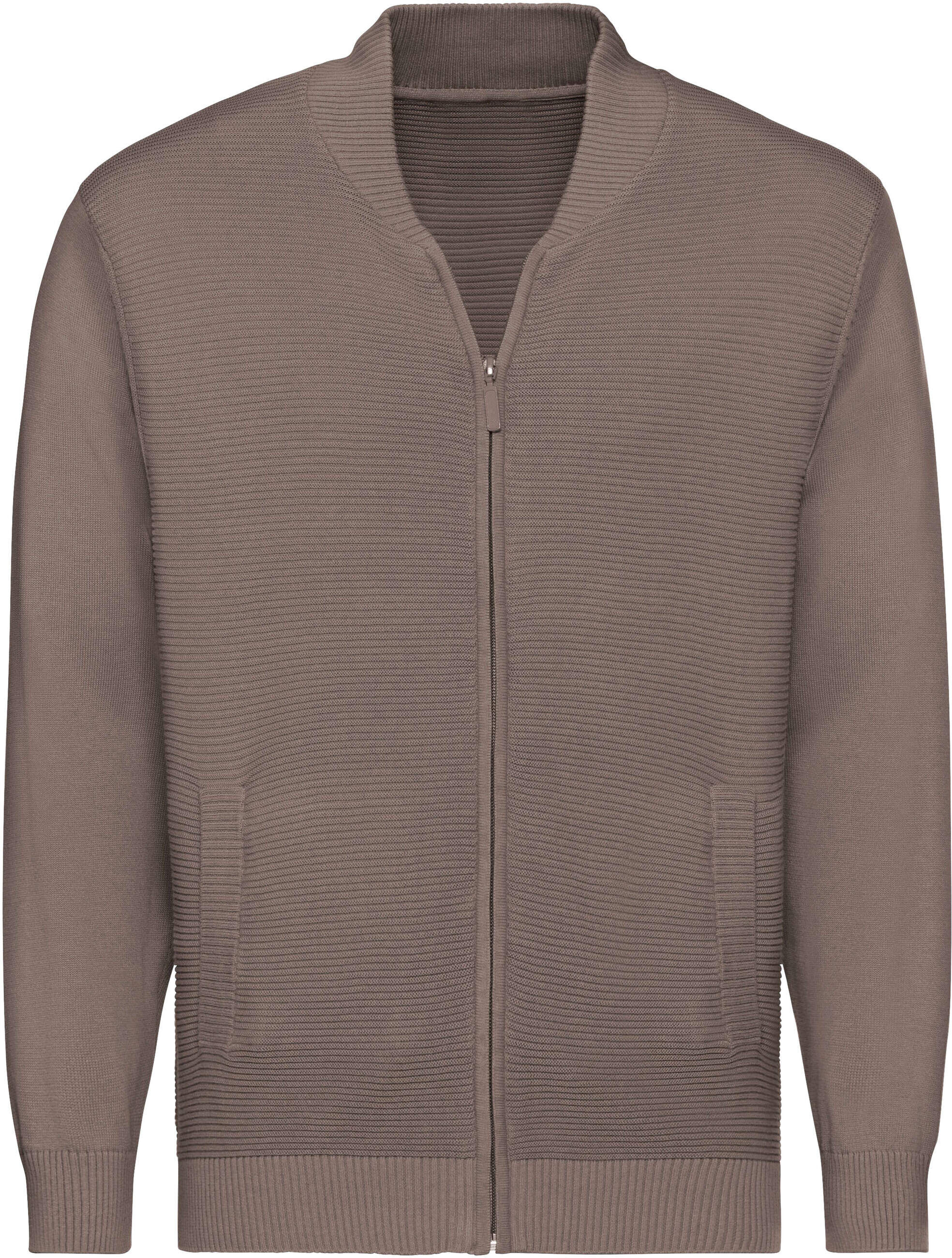 Strickjacke WITT "Strickjacke Strickjacke", Herren, Gr. 50, braun (taupe), Basic, Strickjacken Strickjacke