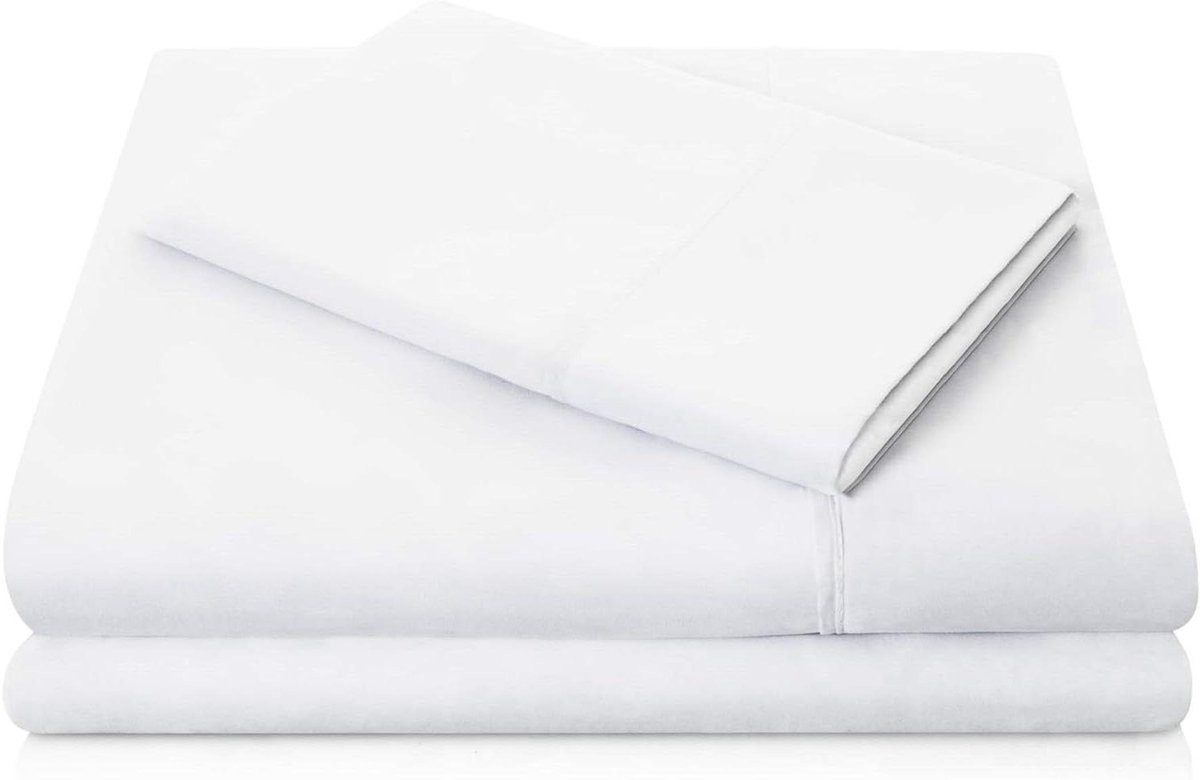 Luxe Beddengoed Set Split Queen - Wit - Dubbel Geborsteld