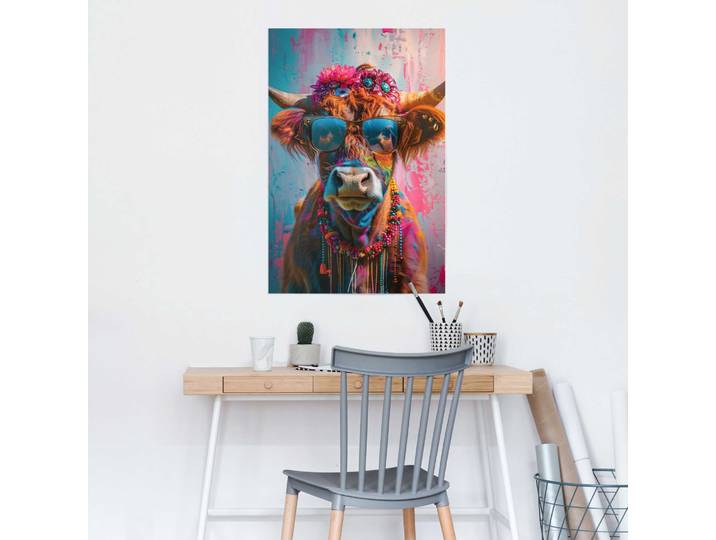 Affiche Festival Cow Papier Multicolore 61 x 92 x 0cm