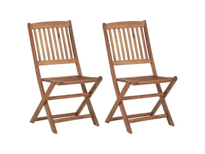 SALE 2026  Chaise de jardin Brun - Chaises pliables d'extérieur lot de 2 Bois d'acacia solide PRO123389218