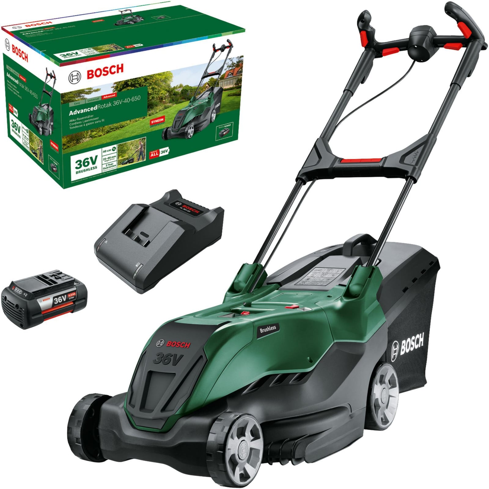 Bosch Home and Garden Accu-grasmaaier AdvancedRotak 36V-40-650 inclusief 36V 4,0Ah accu