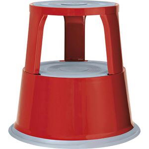 Wedo Rollhocker 212102, aus Metall, Höhe 44cm, Tragkraft 150kg, rot